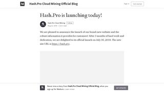 
                            10. Hash.Pro is launching today! – Hash.Pro Cloud Mining ...