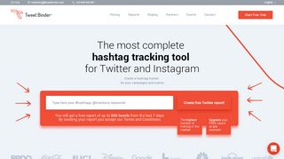 
                            8. ▷ Hashtag Tracking Tool for Twitter and Instagram. Try it now!