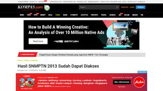 
                            5. Hasil SNMPTN 2013 Sudah Dapat Diakses - Kompas.com