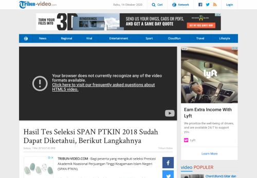 
                            7. Hasil Tes Seleksi SPAN PTKIN 2018 Sudah Dapat Diketahui, Berikut ...