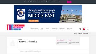 
                            6. Hasselt University World University Rankings | THE