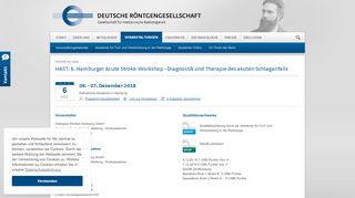 
                            12. HAST: 8. Hamburger Acute Stroke-Workshop - Deutsche ...