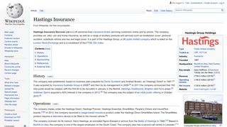 
                            5. Hastings Insurance - Wikipedia