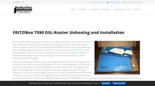 
                            13. HaSysTec - FRITZ!Box 7590 DSL-Router Unboxing und Installation