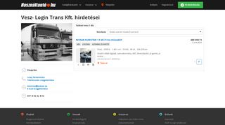 
                            3. Használtautó.hu - Vesz- Login Trans Kft. hirdetései