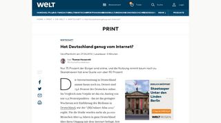 
                            8. Hat Deutschland genug vom Internet? - WELT