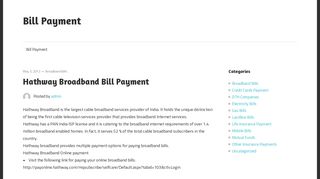 
                            12. Hathway Broadband Bill Payment