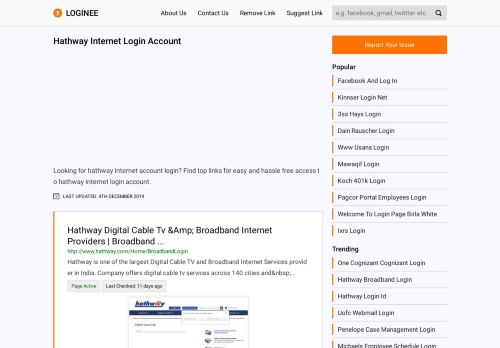 
                            5. Hathway Internet Login Account