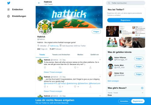 
                            7. Hattrick (@Hattrick) | Twitter