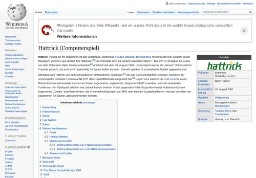 
                            4. Hattrick (Computerspiel) – Wikipedia