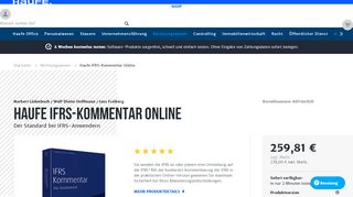 
                            2. Haufe IFRS-Kommentar Online sssss SSSSS 248.00000 ... - Haufe Shop