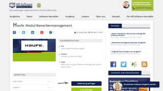 
                            6. Haufe: Modul Bewerbermanagement | HR-Software-Vergleich | Das ...