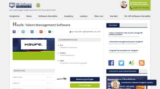 
                            5. Haufe: Talent Management Software | HR-Software-Vergleich | Das ...