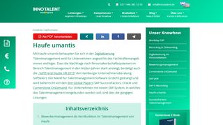 
                            4. Haufe umantis - Kernfunktionen, Talentmanagement, Cloud - Innotalent