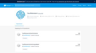 
                            7. haufelexware's Profile - Docker Hub