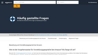 
                            8. Häufig gestellte Fragen - Amazon.jobs