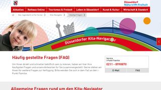 
                            2. Häufig gestellte Fragen (FAQ) | Düsseldorfer Kita-Navigator
