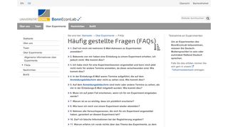 
                            12. Häufig gestellte Fragen (FAQs) - BonnEconLab - Universität Bonn