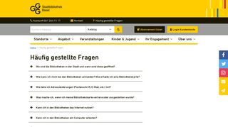 
                            12. Häufig gestellte Fragen - GGG Stadtbibliothek Basel