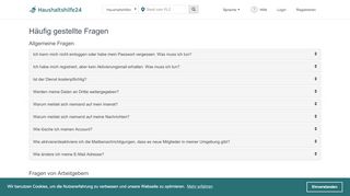 
                            10. Häufig gestellte Fragen - Haushaltshilfe24