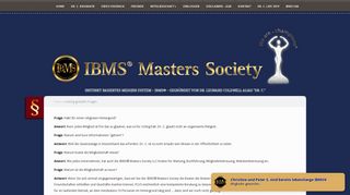
                            3. Häufig gestellte Fragen | IBMS® Masters Society Deutschland - Das ...