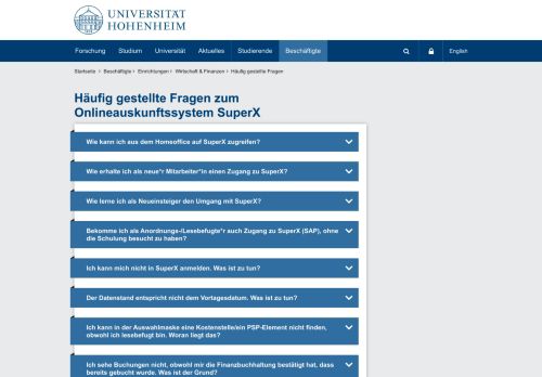 
                            4. Häufig gestellte Fragen: Universität Hohenheim