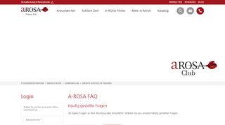 
                            2. Häufig gestellte Fragen zum A-ROSA Kundenclub
