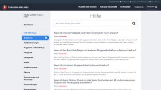 
                            5. Häufig gestellte Fragen zum Check-in | Turkish Airlines ®