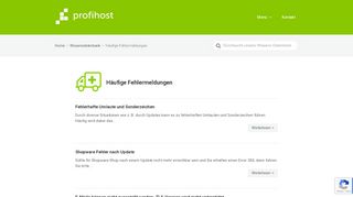 
                            3. Häufige Fehlermeldungen Archive - Profihost Knowhow FAQ ...