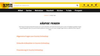 
                            6. Häufige Fragen auf sconto.de | Sconto - Der Möbelmarkt