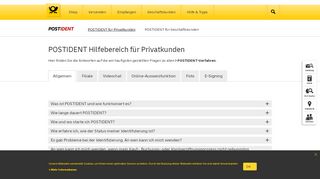 
                            3. Häufige Fragen | Deutsche Post | POSTID