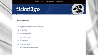 
                            3. Häufige Fragen (FAQ) – ticket2go