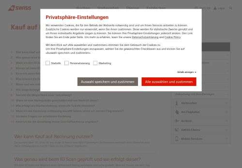
                            6. Häufige Fragen | Kauf auf Rechnung | SWISS