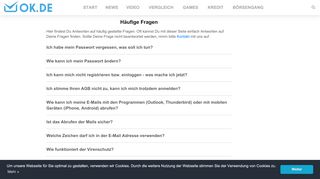 
                            7. Häufige Fragen - OK.de