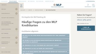 
                            5. Häufige Fragen zu den MLP Kreditkarten