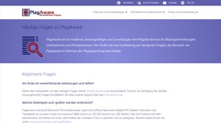 
                            10. Häufige Fragen zu PlagAware