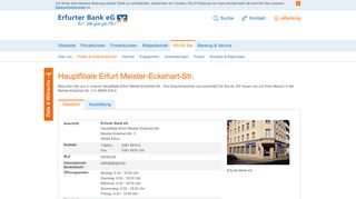 
                            10. Hauptfiliale Erfurt Meister-Eckehart-Str. - Erfurter Bank eG