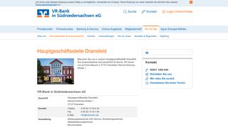 
                            4. Hauptgeschäftsstelle Dransfeld - VR-Bank in Südniedersachsen eG