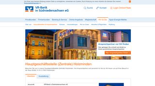 
                            3. Hauptgeschäftsstelle Holzminden - VR-Bank in Südniedersachsen eG