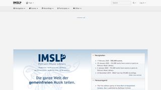 
                            4. Hauptseite - IMSLP/Petrucci Music Library: Free Public Domain ...