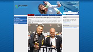 
                            10. Hauptsponsor proWIN steht Aalen auch in Liga 3 zur Seite - proWIN ...