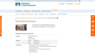 
                            8. Hauptstelle Bückeburg - Volksbank in Schaumburg