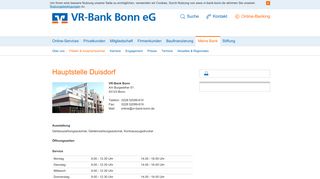 
                            8. Hauptstelle Duisdorf - VR-Bank Bonn eG