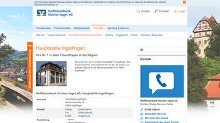 
                            5. Hauptstelle Ingelfingen - Raiffeisenbank Kocher-Jagst eG