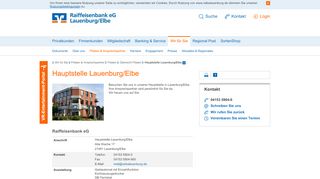 
                            6. Hauptstelle Lauenburg/Elbe - Raiffeisenbank eG Lauenburg/Elbe