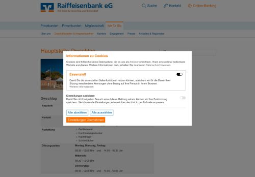 
                            3. Hauptstelle Owschlag - Raiffeisenbank eG - Privatkunden