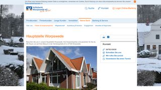
                            3. Hauptstelle Worpswede - Volksbank Worpswede eG