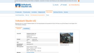 
                            6. Hauptstr. 59 79219 Staufen im Breisgau - Volksbank Staufen eG