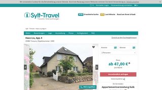 
                            11. Haus Lia, App.4 (1000) - Ferienwohnung Tinnum - Sylt-Travel