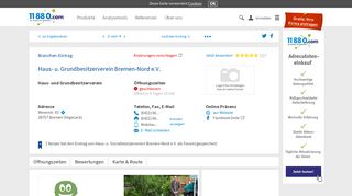 
                            8. ▷ Haus- u. Grundbesitzerverein Bremen-Nord e.V. | Tel. (0421) 6660... -